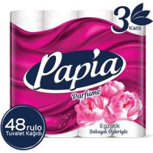 Papia Parfümlü Egzotik Tuvalet Kağıdı 48 Rulo (16 Rulo x 3 Paket)
