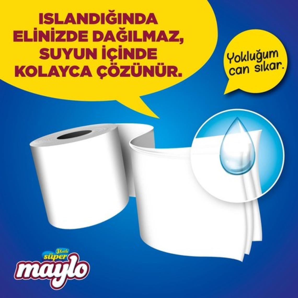 Maylo 3 Katlı 64'lü Tuvalet Kağıdı