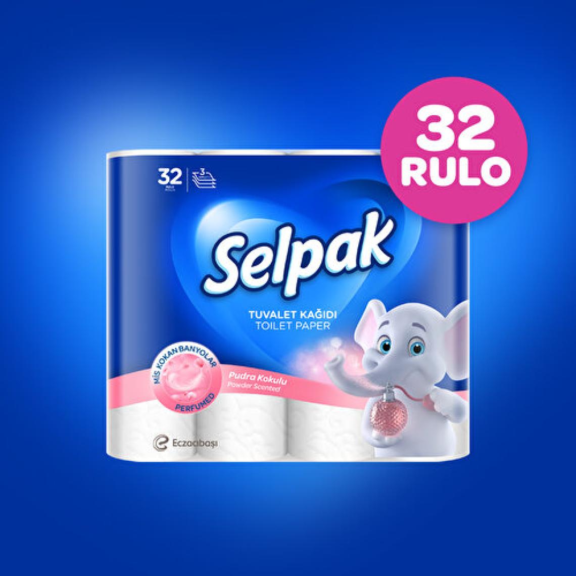 Selpak Tuvalet Kağıdı 32'li Pudra Kokulu