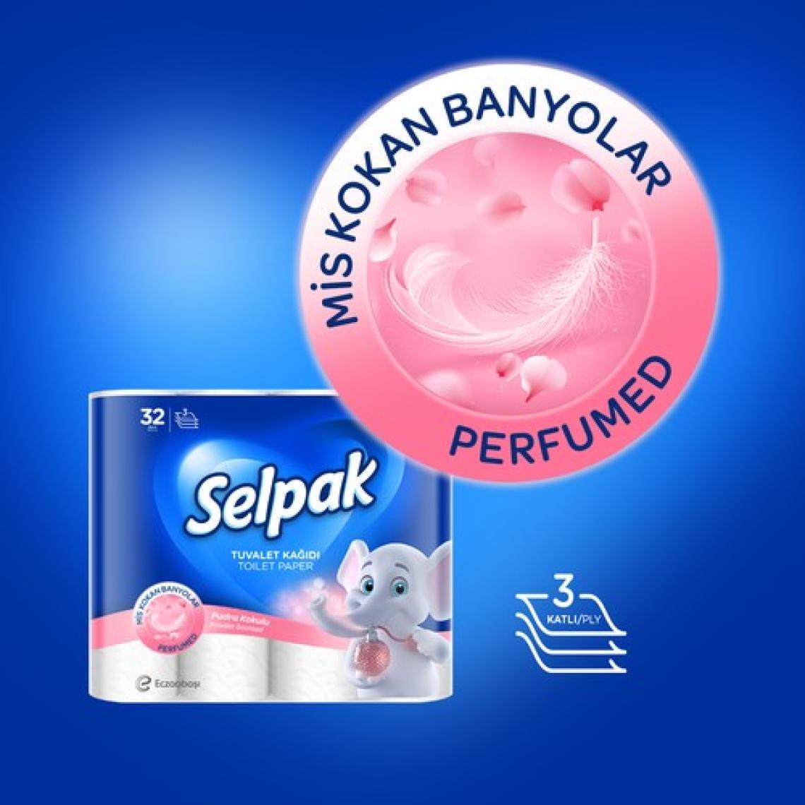 Selpak Tuvalet Kağıdı 32'li Pudra Kokulu