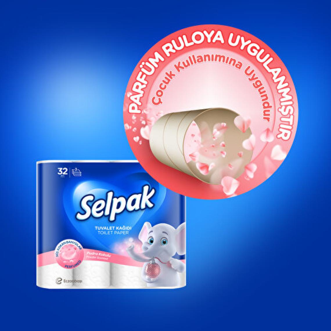 Selpak Tuvalet Kağıdı 32'li Pudra Kokulu