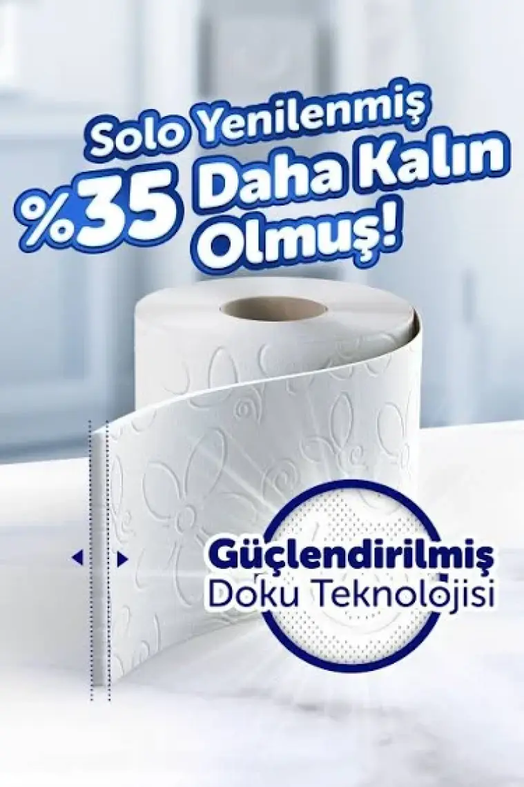 Solo Tuvalet Kağıdı 96 Rulo (32x3 Rulo)