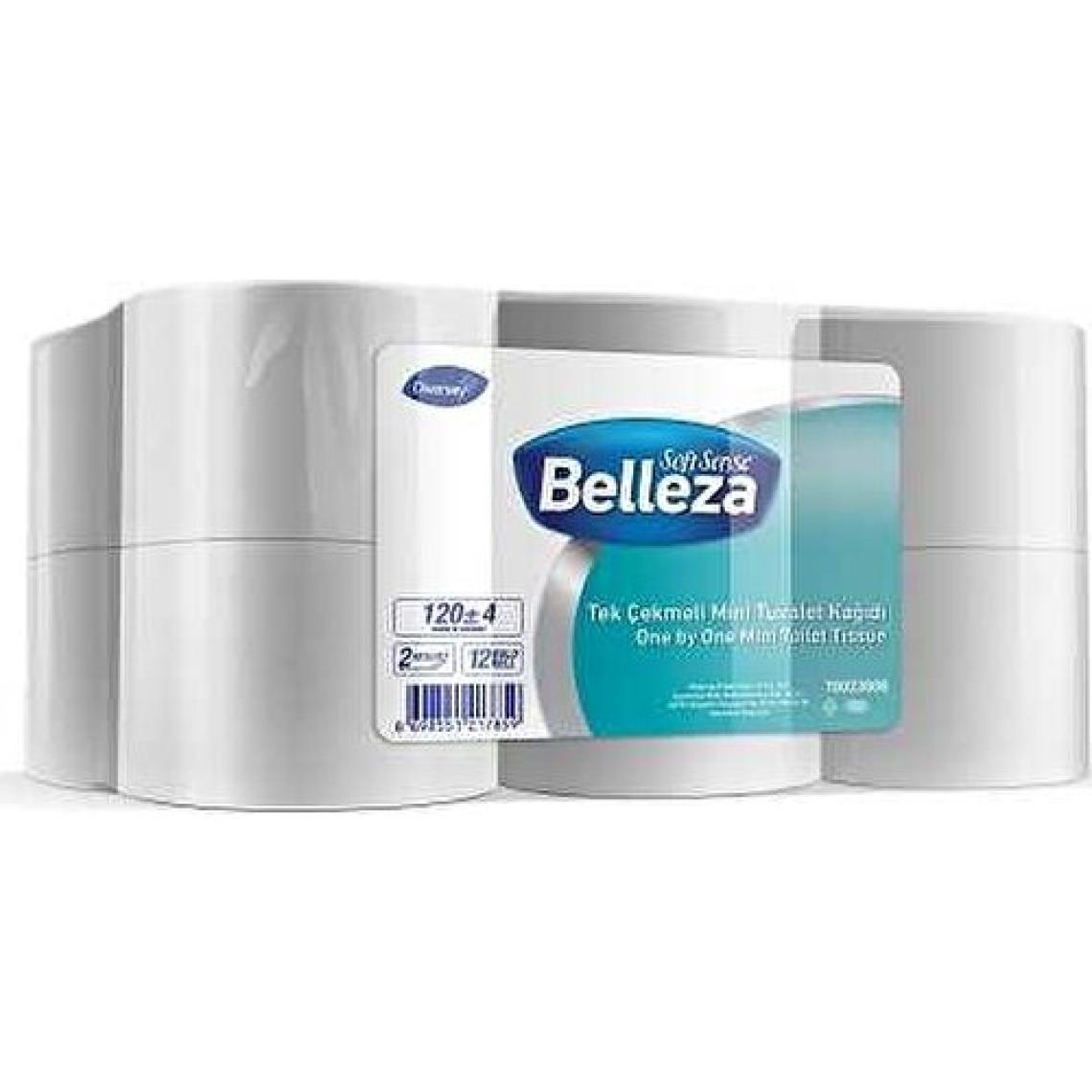 Belleza Endüstriyel Tuvalet Kağıdı Tek Çekmeli Mini 120m 12li