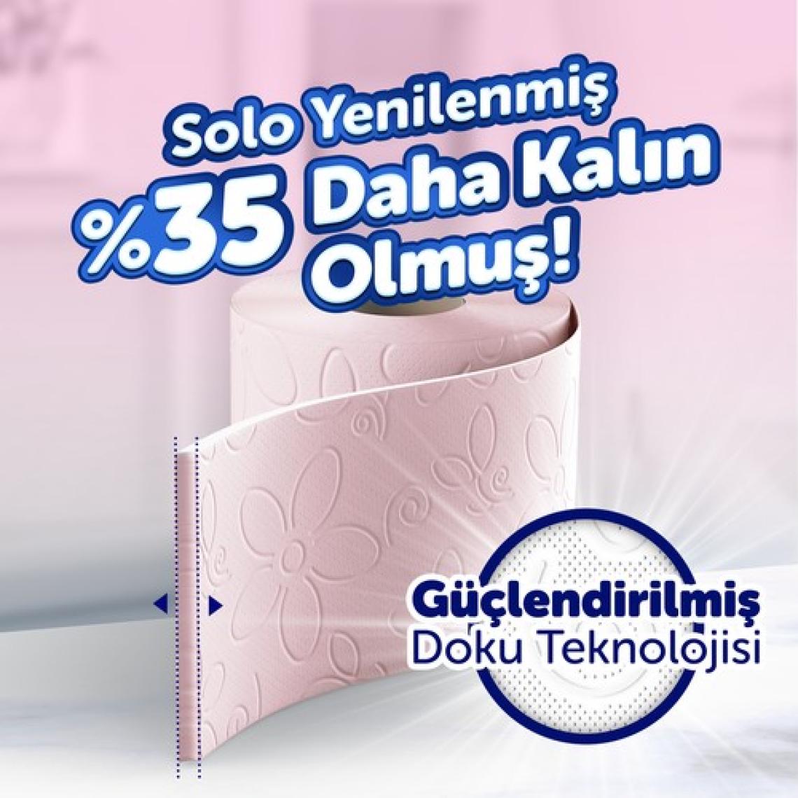 Solo 3 Katlı Büyülü Düşler Kokulu Tuvalet Kağıdı 32'Li Ekonomik Aile Paketi – Yumuşak Ve Dayanıklı