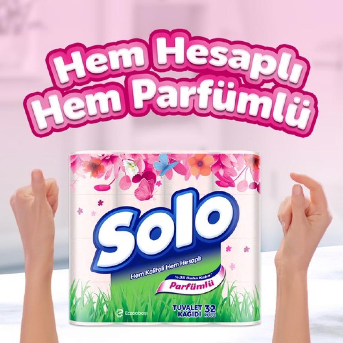 Solo 3 Katlı Büyülü Düşler Kokulu Tuvalet Kağıdı 32'Li Ekonomik Aile Paketi – Yumuşak Ve Dayanıklı