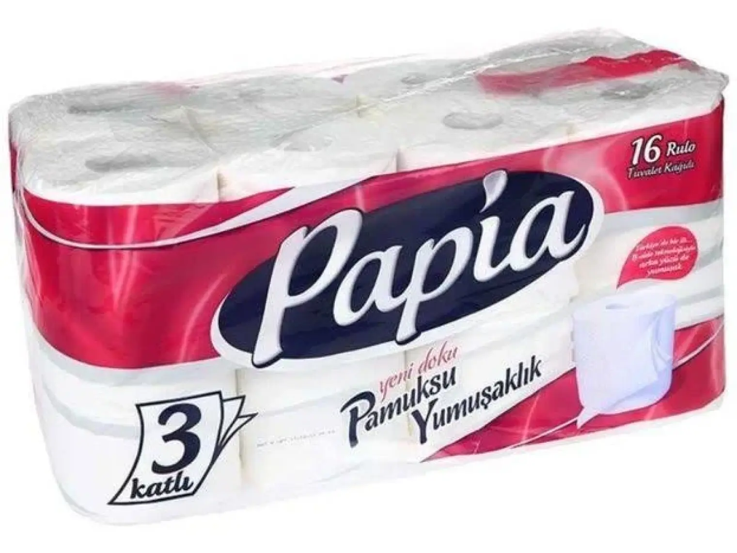 Papia 3 Katlı Tuvalet Kağıdı 16 Rulo – Cilde Nazik, Parfümsüz, Yüksek Emicilik Ve Ekstra Yumuşak Dokunuş