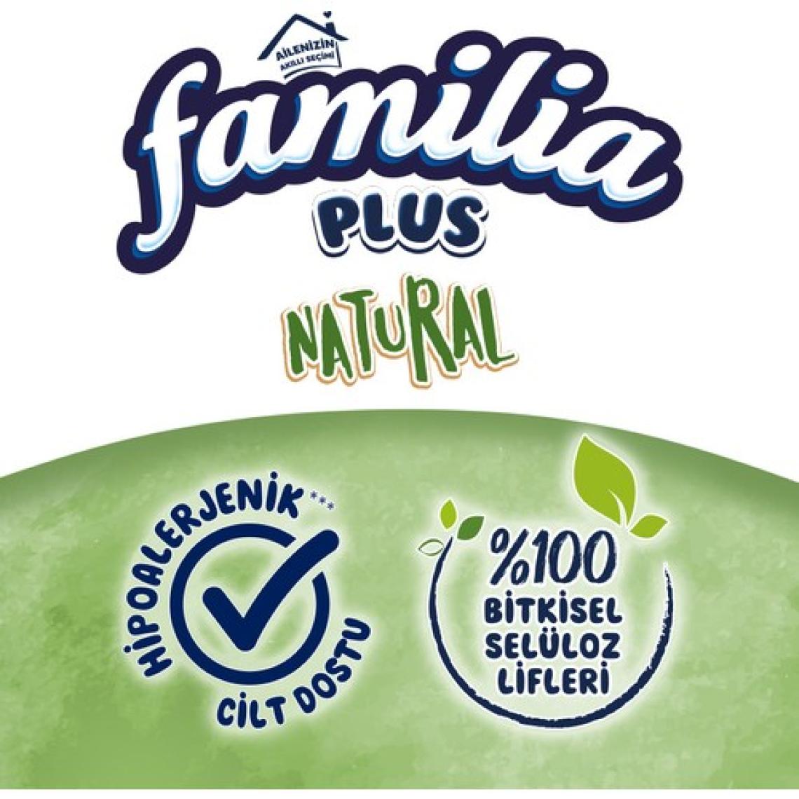 Familia Plus Natural Tuvalet Kağıdı 48 Rulo (16 Rulo x 3 Paket)