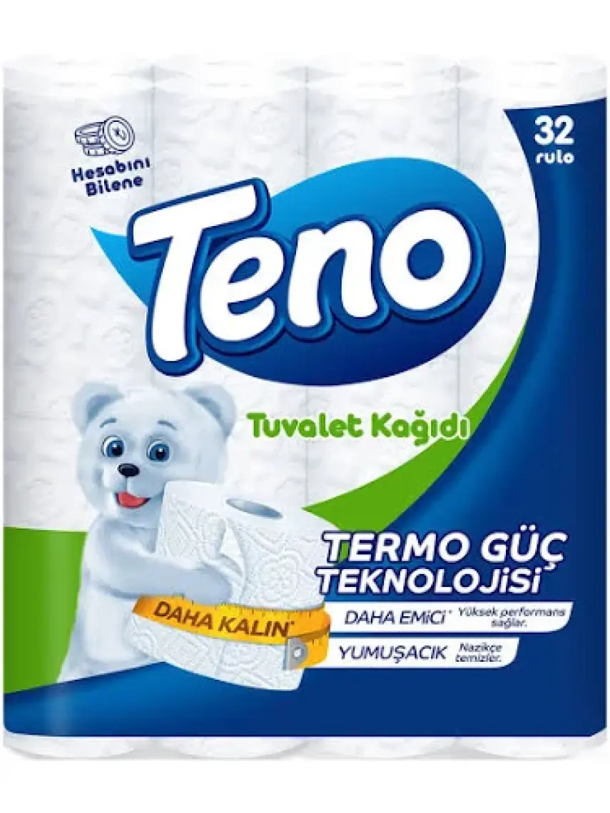 Teno Avantaj Paket Tuvalet Kağıdı 32 Rulo