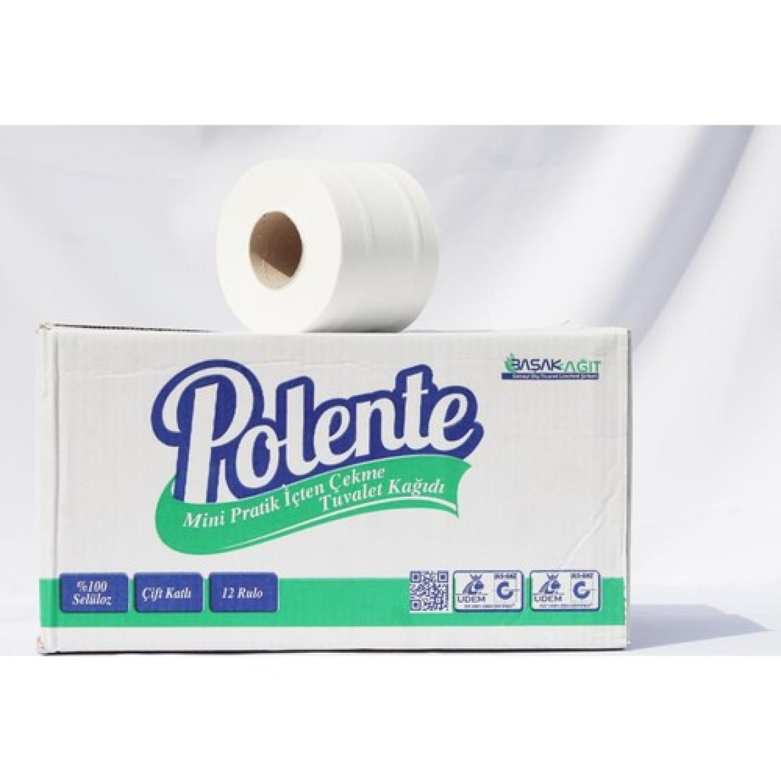 Polente Mini İçten Çekmeli Tuvalet Kağıdı 12'li (5 kg - 110 mt) Koli