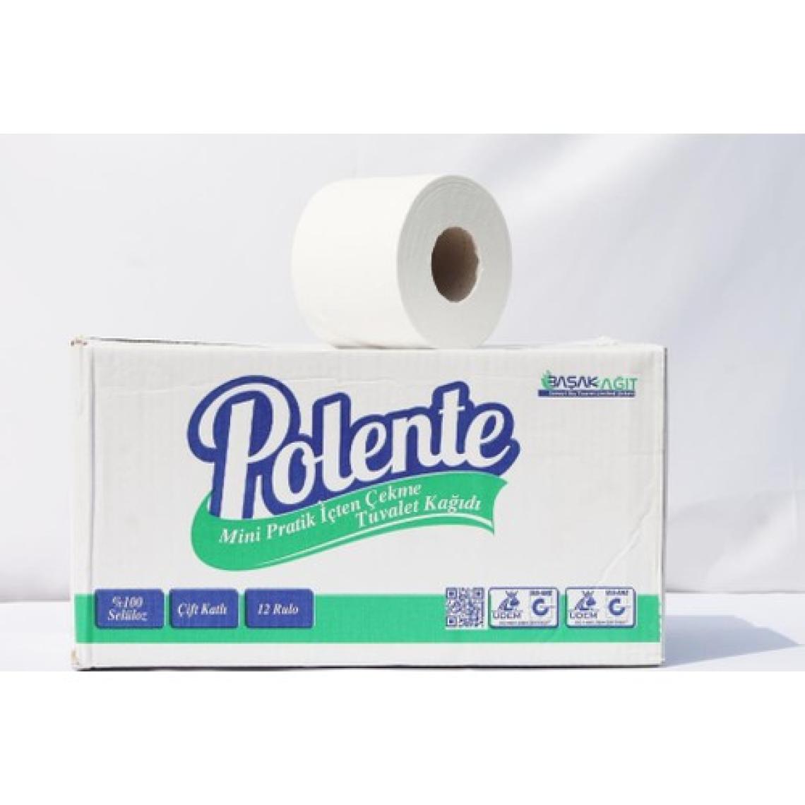 Polente Mini İçten Çekmeli Tuvalet Kağıdı 12'li (5 kg - 110 mt) Koli