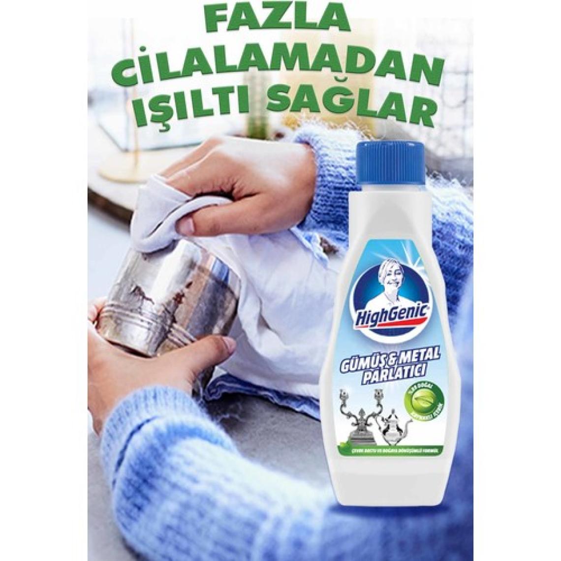Highgenic Gümüş Metal Parlatıcı 200 ml