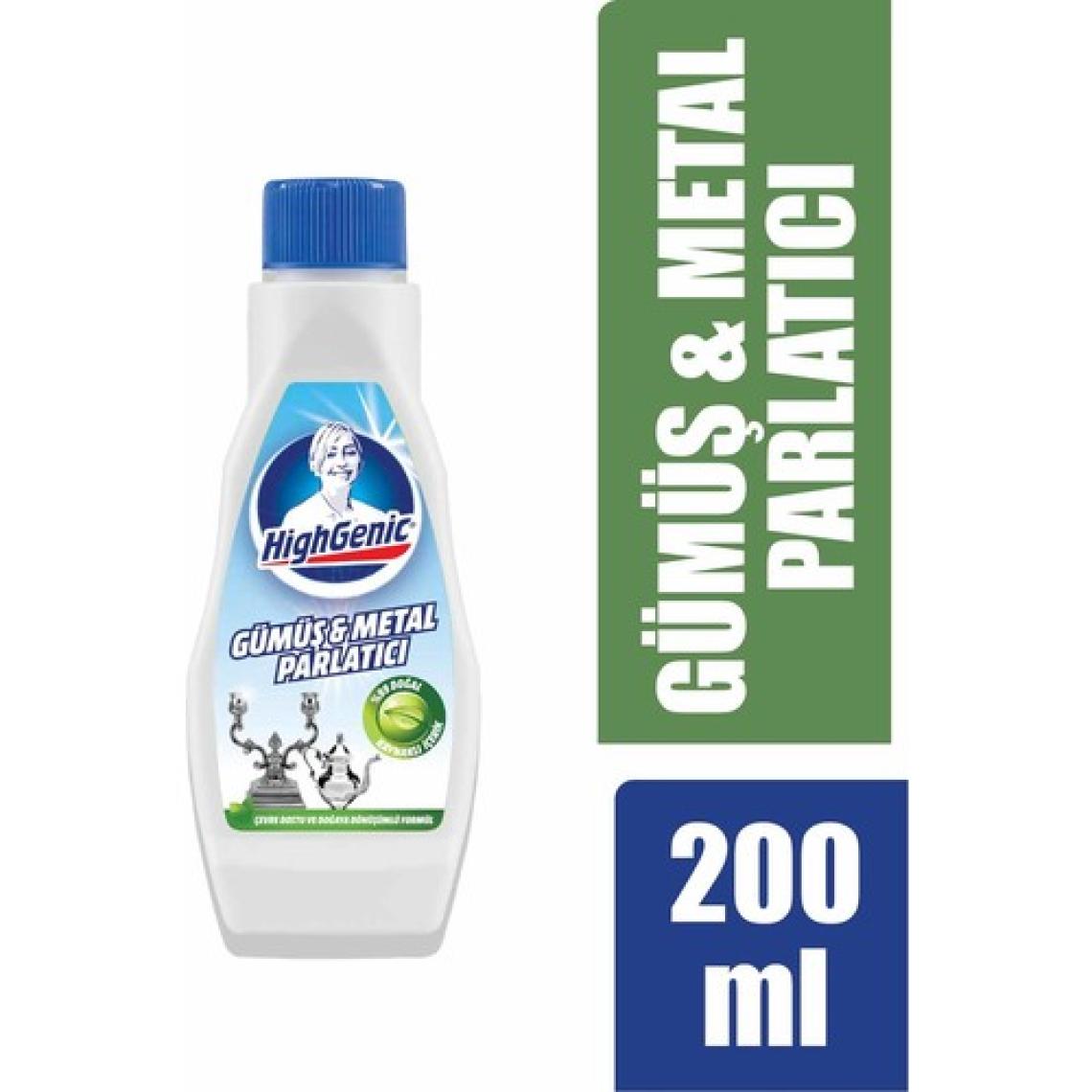 Highgenic Gümüş Metal Parlatıcı 200 ml