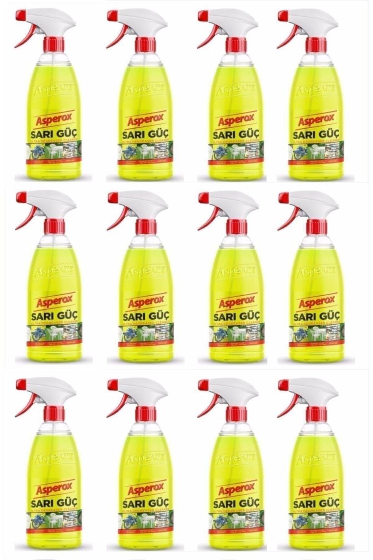 Sarı Güç Ultra Yağ Çözücü 1 Lt Sprey 1 Koli 12 Adet