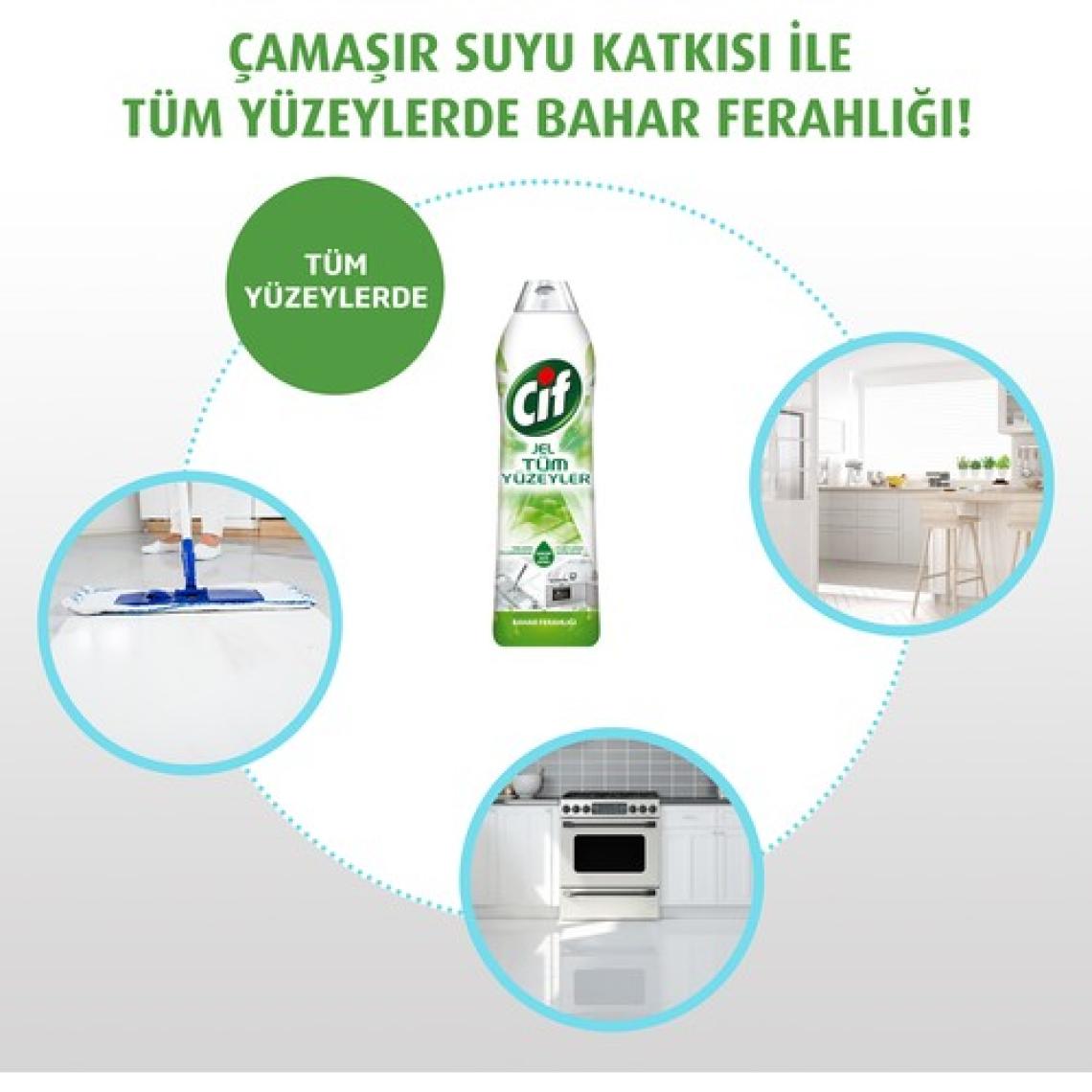 Cif Tüm Yüzeyler Jel Yüzey Temizleyici 1.5 lt