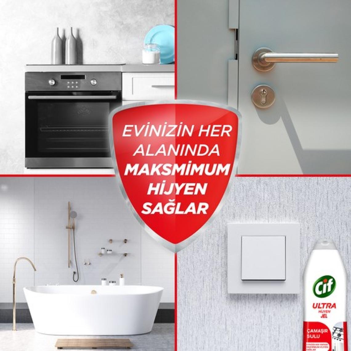 Cif Ultra Hijyen Jel Yüzey Temizleyici 750 ml