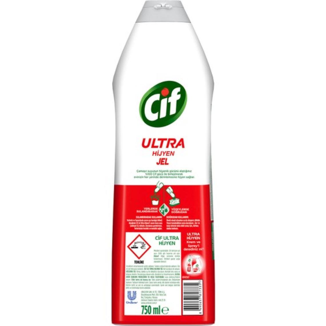 Cif Ultra Hijyen Jel Yüzey Temizleyici 750 ml