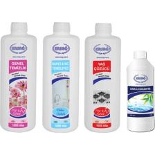 Ersağ Genel Temizlik + Banyo & Wc Temizleyici + Yağ Çöz + Damla Konsantre