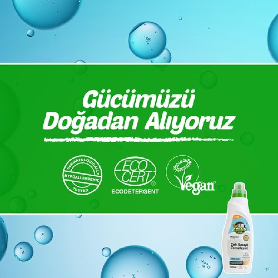 Bitkisel Çok Amaçlı Yüzey Temizleyici - Sirke Özlü -% 100 Doğal ve Etkili Temizlik (1000 Ml)