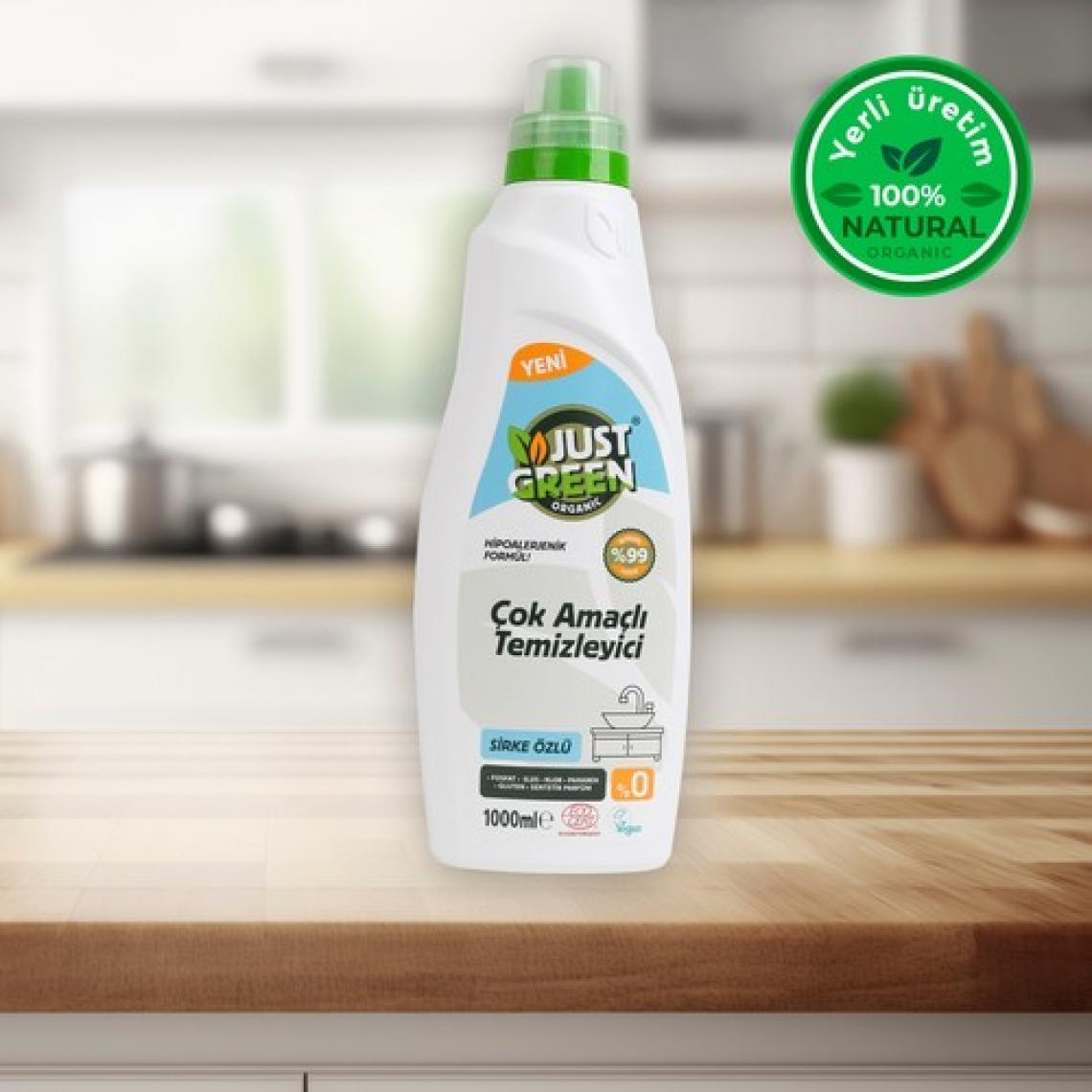 Bitkisel Çok Amaçlı Yüzey Temizleyici - Sirke Özlü -% 100 Doğal ve Etkili Temizlik (1000 Ml)