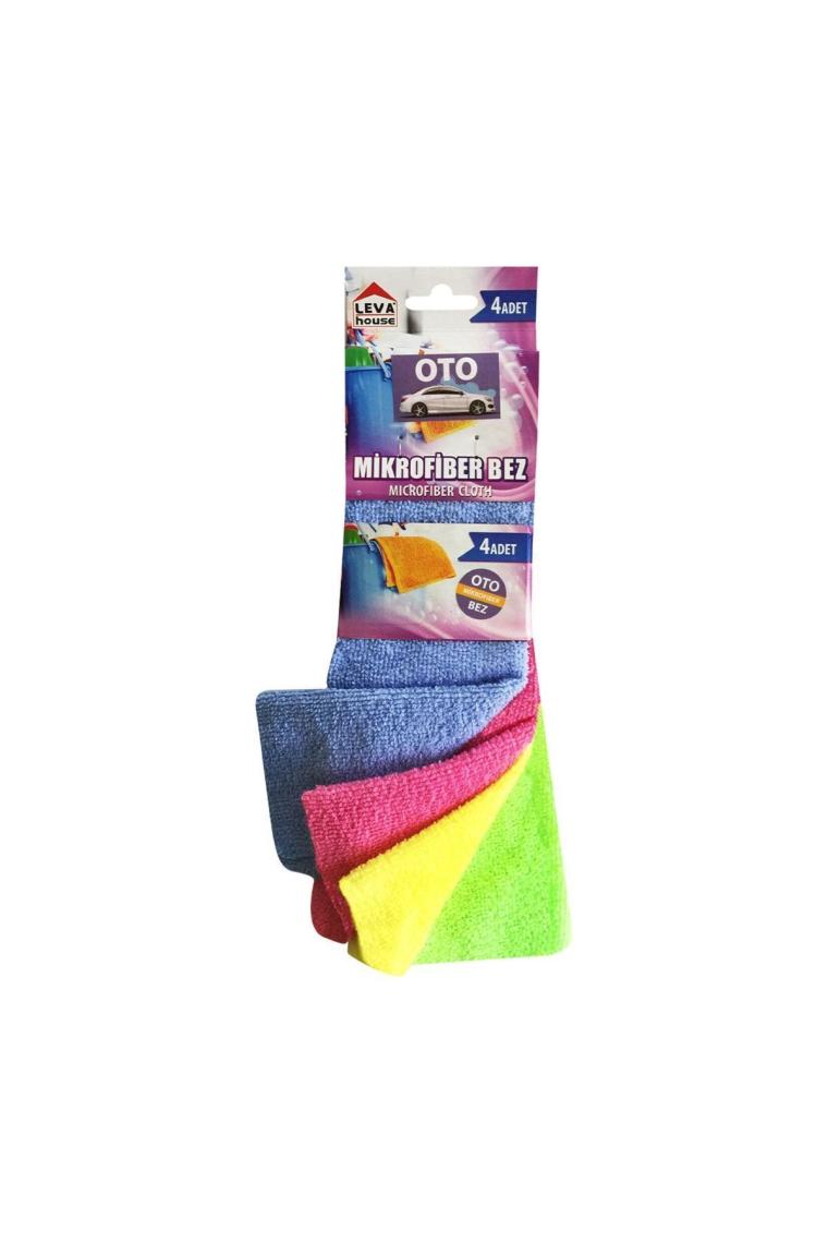 4'lü Oto Mikrofiber Bez