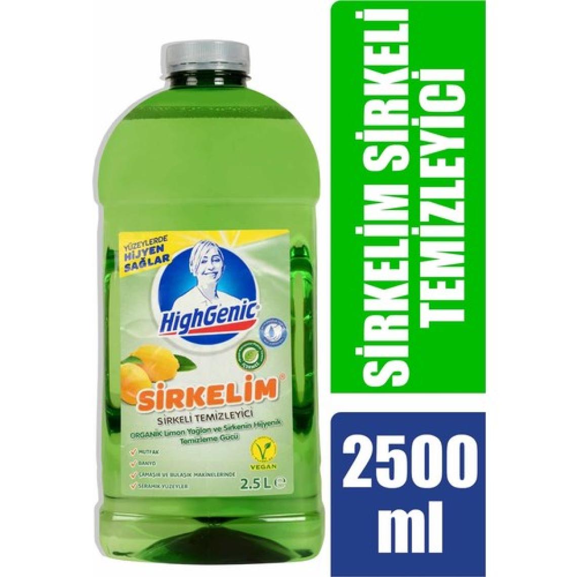 Highgenic Sirkelim Sirkeli Temizleyici Limon Esanslı 2,5 Lt