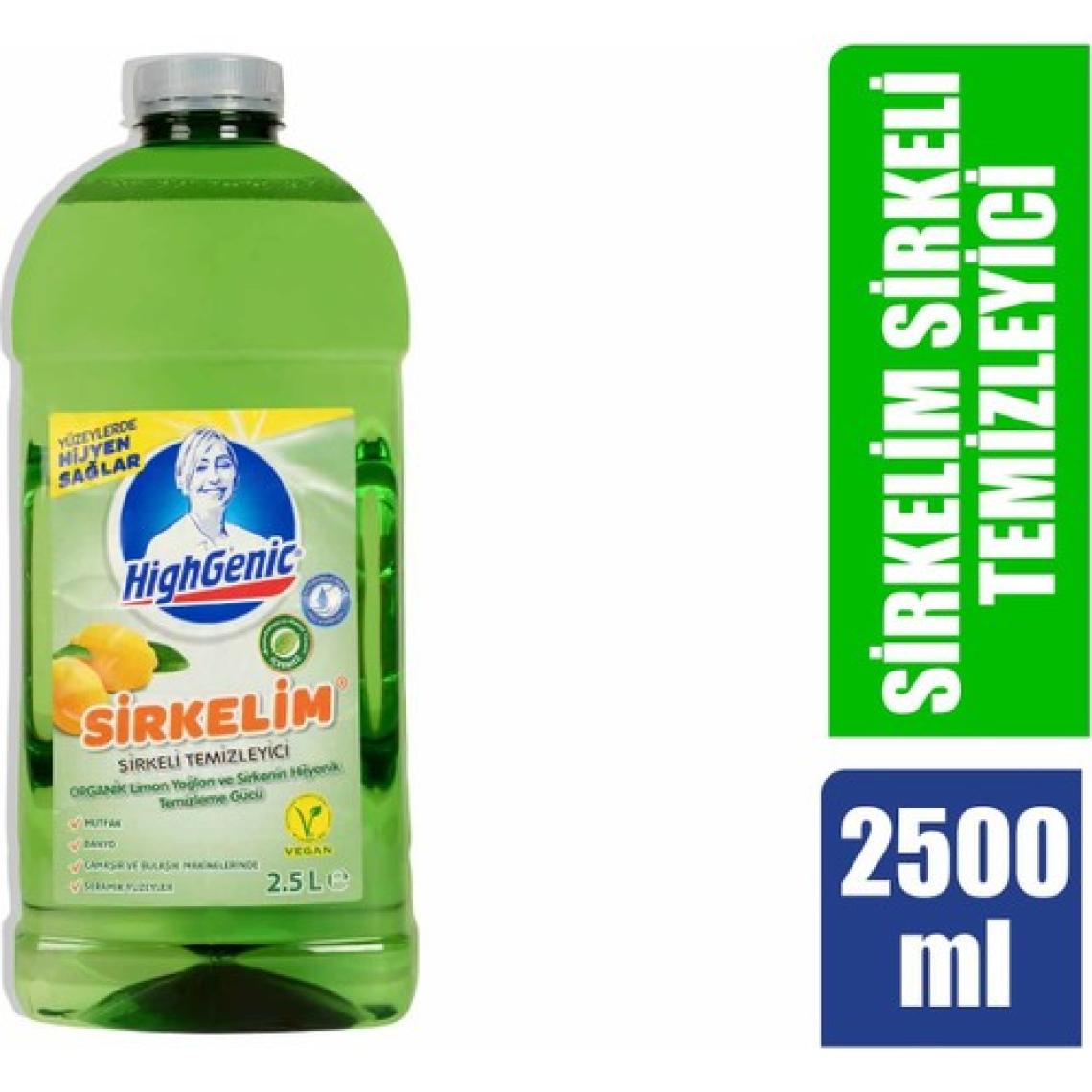 Highgenic Sirkelim Sirkeli Temizleyici Limon Esanslı 2,5 Lt