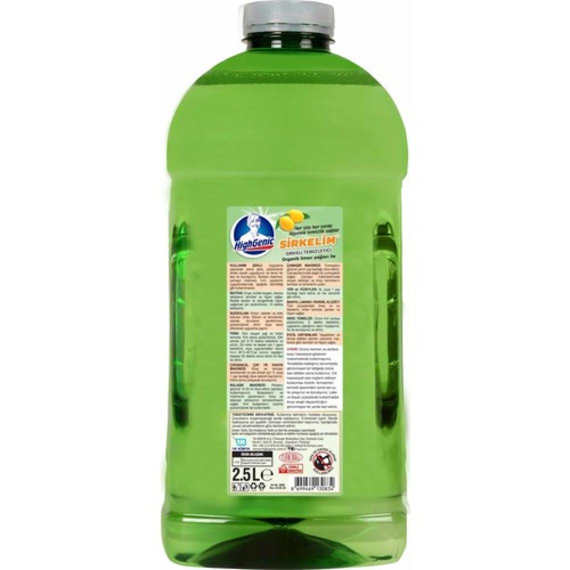 Highgenic Sirkelim Sirkeli Temizleyici Limon Esanslı 2,5 Lt