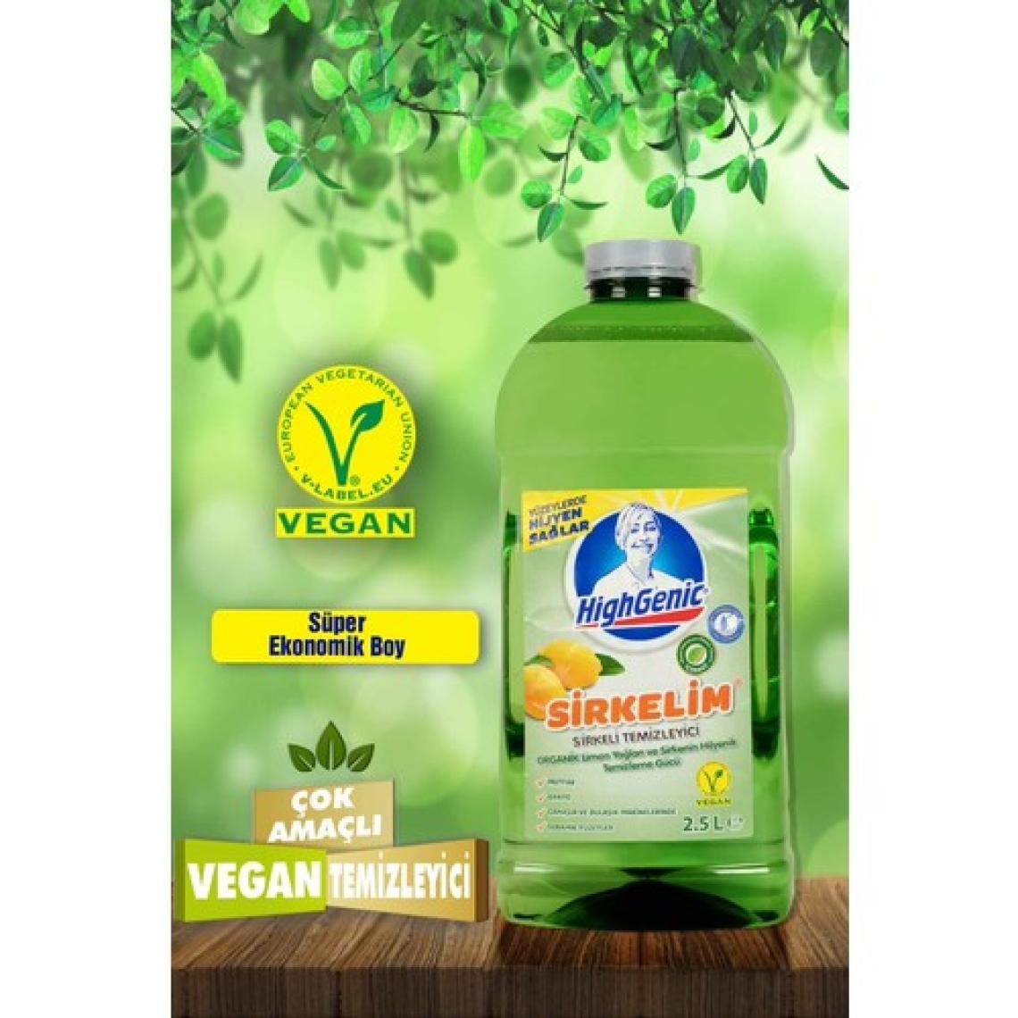 Highgenic Sirkelim Sirkeli Temizleyici Limon Esanslı 2,5 Lt