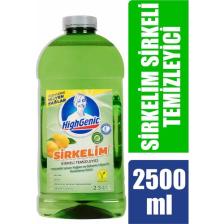 Highgenic Sirkelim Sirkeli Temizleyici Limon Esanslı 2,5 Lt