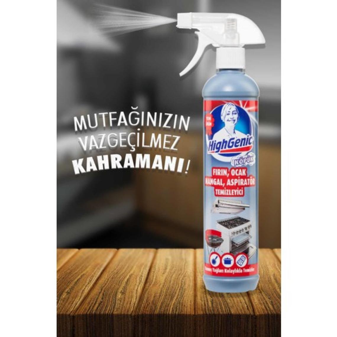 HighGenic Fırın, Ocak, Mangal, Aspiratör Temizleyici ( KÖPÜK ) 500 ml