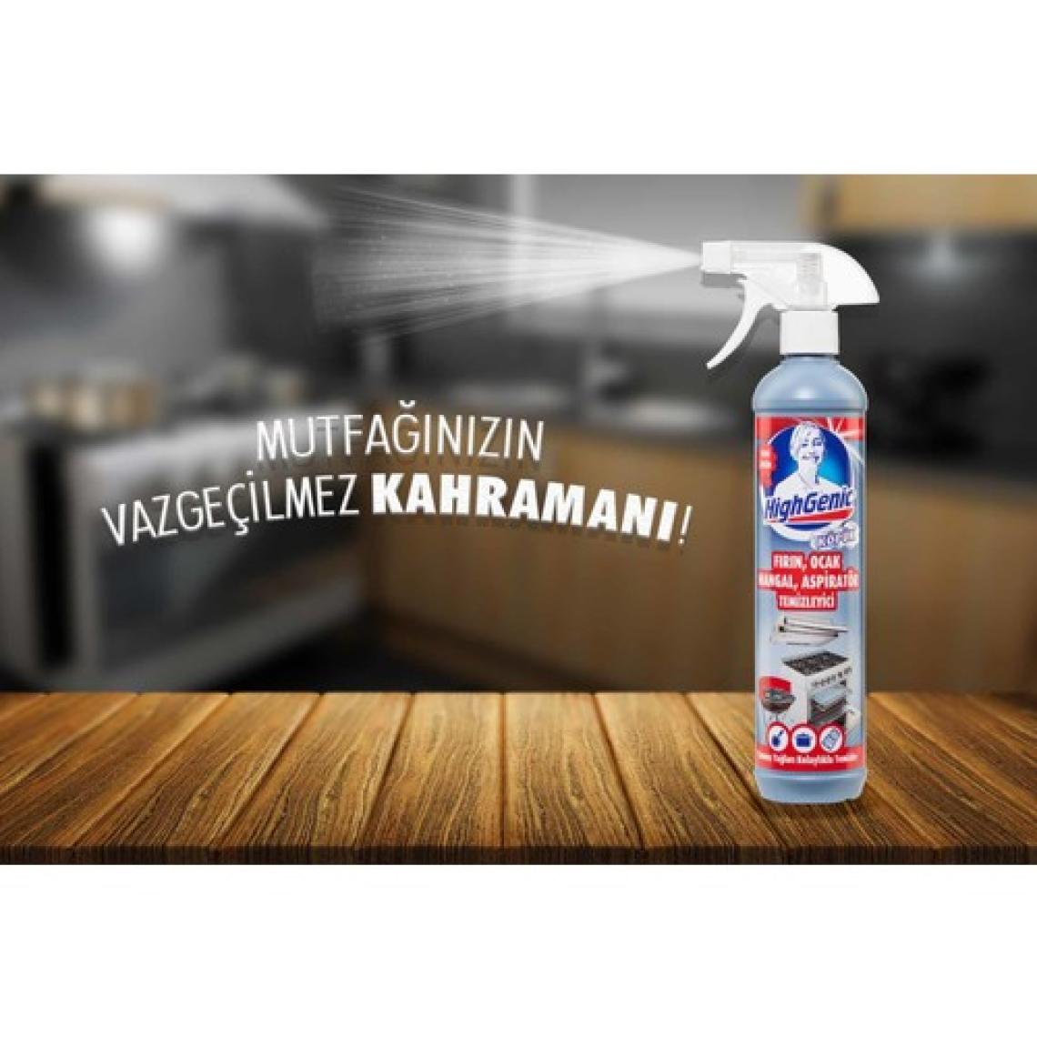 HighGenic Fırın, Ocak, Mangal, Aspiratör Temizleyici ( KÖPÜK ) 500 ml