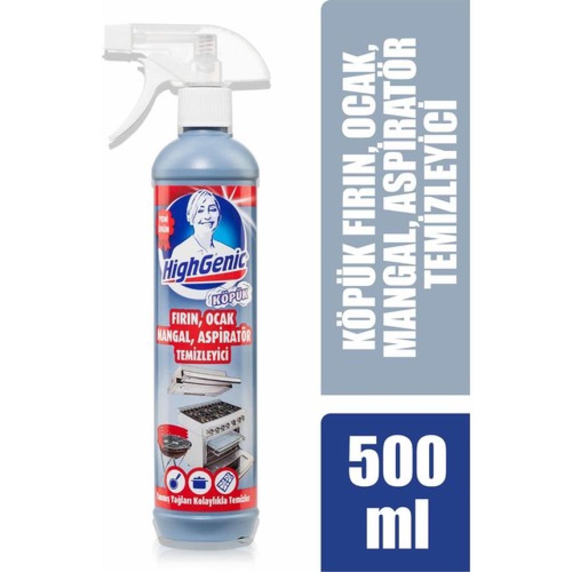 HighGenic Fırın, Ocak, Mangal, Aspiratör Temizleyici ( KÖPÜK ) 500 ml