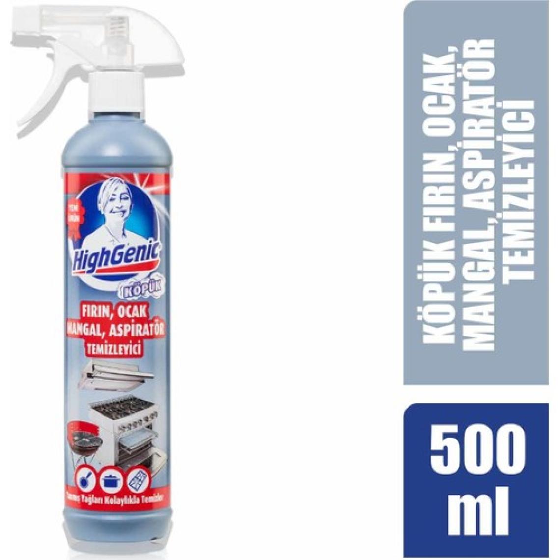 HighGenic Fırın, Ocak, Mangal, Aspiratör Temizleyici ( KÖPÜK ) 500 ml