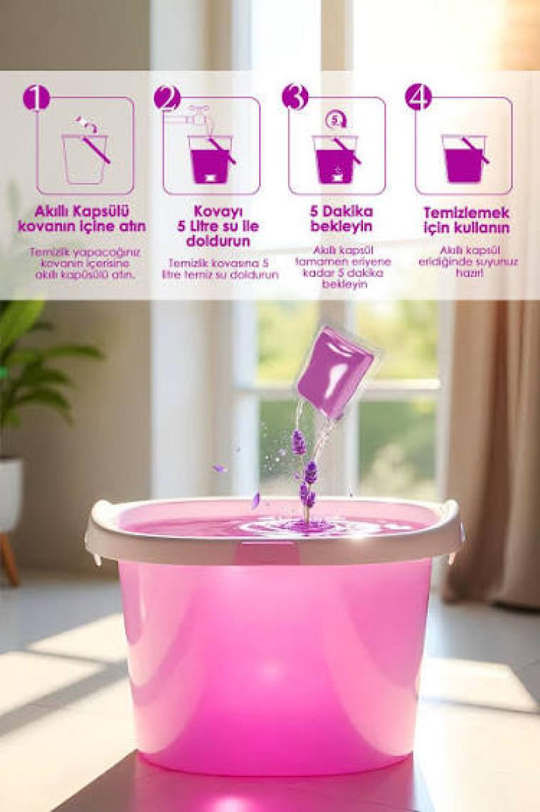 Evonox Clean Yüzey Temizleyici Akıllı Kapsül Lavanta Kokulu