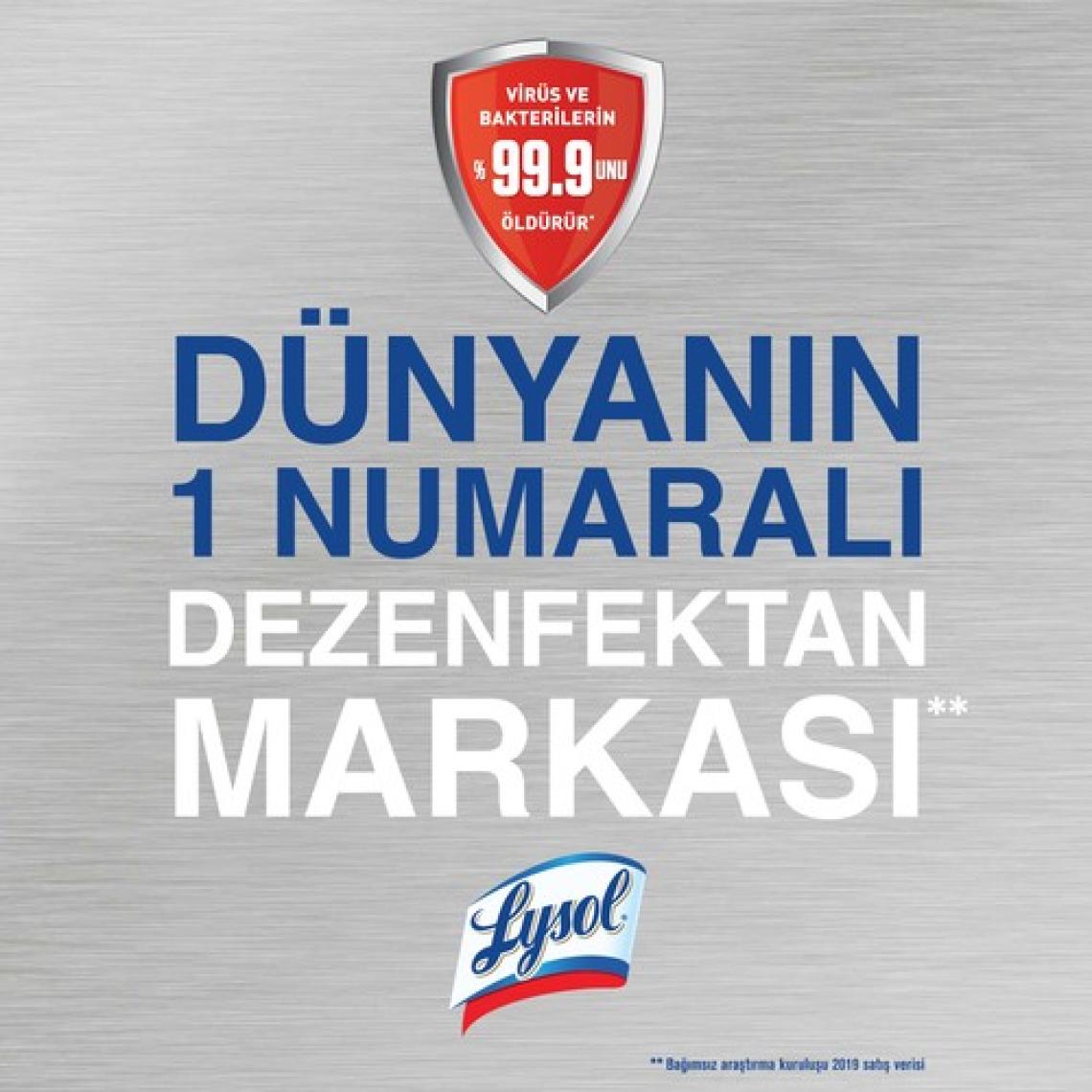 Lysol Dezenfektan Sprey Temizliğin Esintisi 2'li, Yüzeyler için, 2x400 ml
