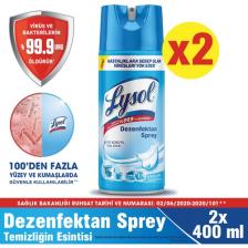 Lysol Dezenfektan Sprey Temizliğin Esintisi 2'li, Yüzeyler için, 2x400 ml