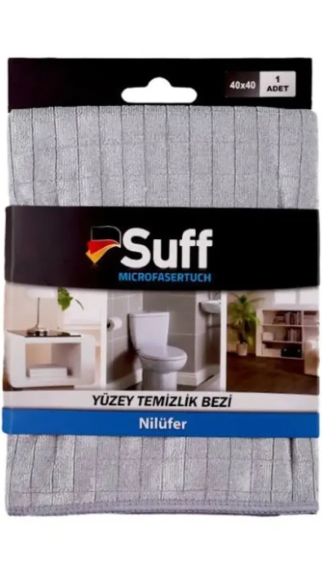 Nilüfer Mikrofiber Bez/ Damalı Genel Temizlik Bezi (40x40cm)