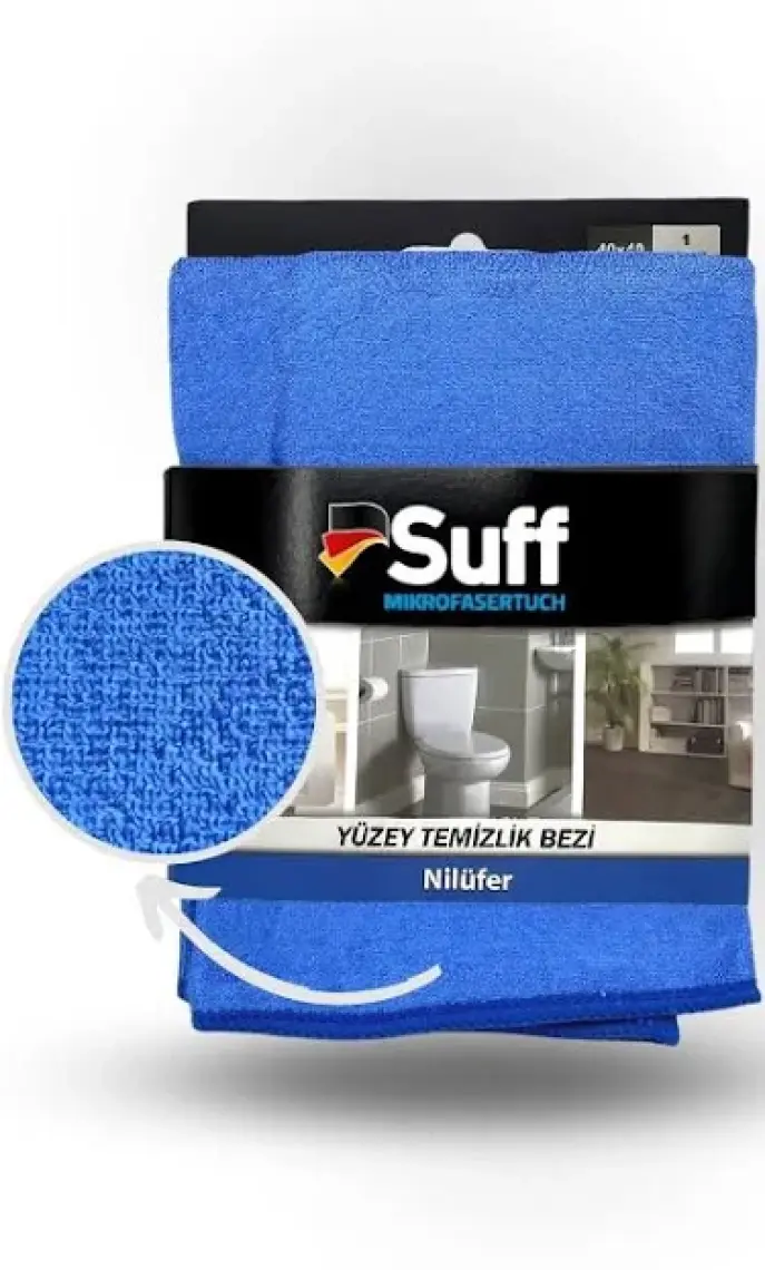 Nilüfer Mikrofiber Bez/ Damalı Genel Temizlik Bezi (40x40cm)