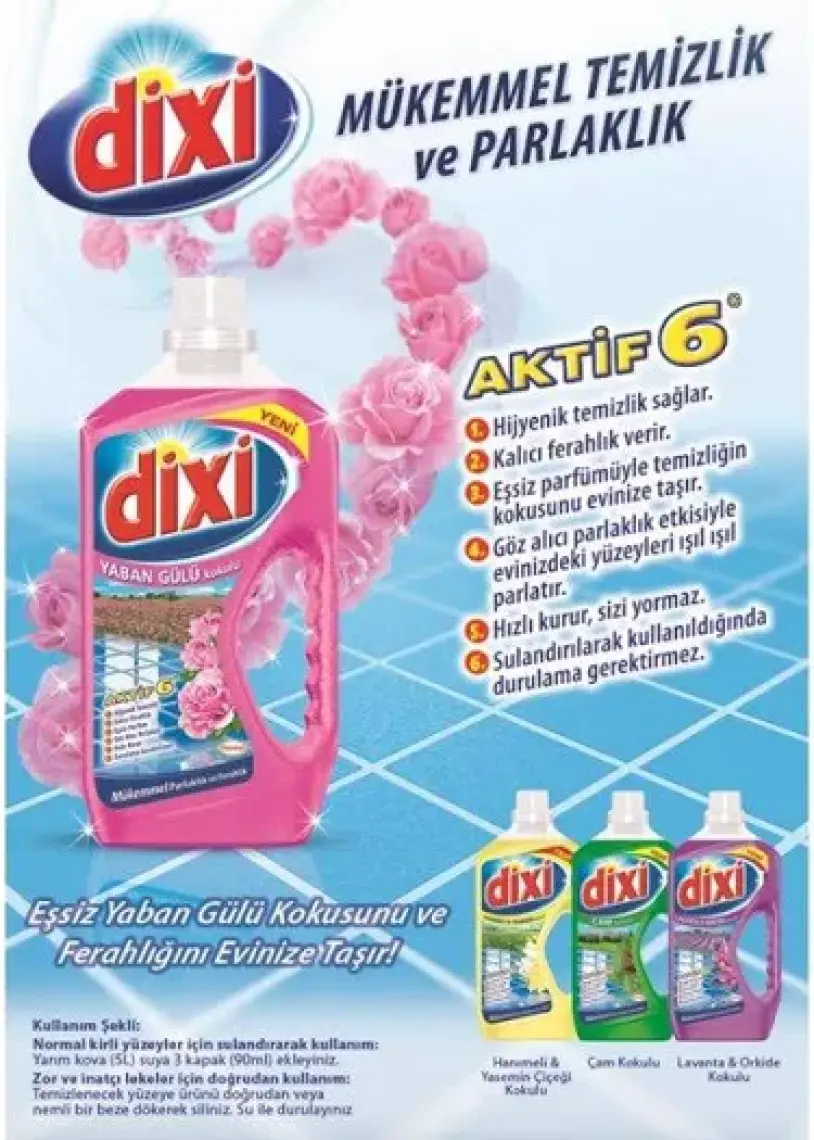 Dixi Yüzey Temizleyici 2,5L Yaban Gülü