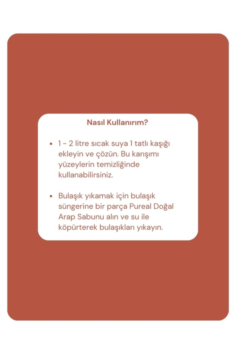 Pureal Doğal Arap Sabunu - Limon ve Portakal Uçucu Yağlı