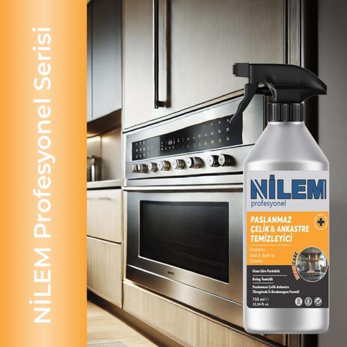 Nilem Profesyonel Paslanmaz Çelik ve Ankastre Temizleyici 750 ml