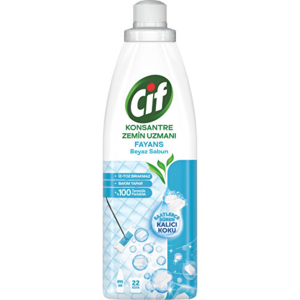 Cif Konsantre Fayans Beyaz Sabun 895 ml Zemin Uzmanı