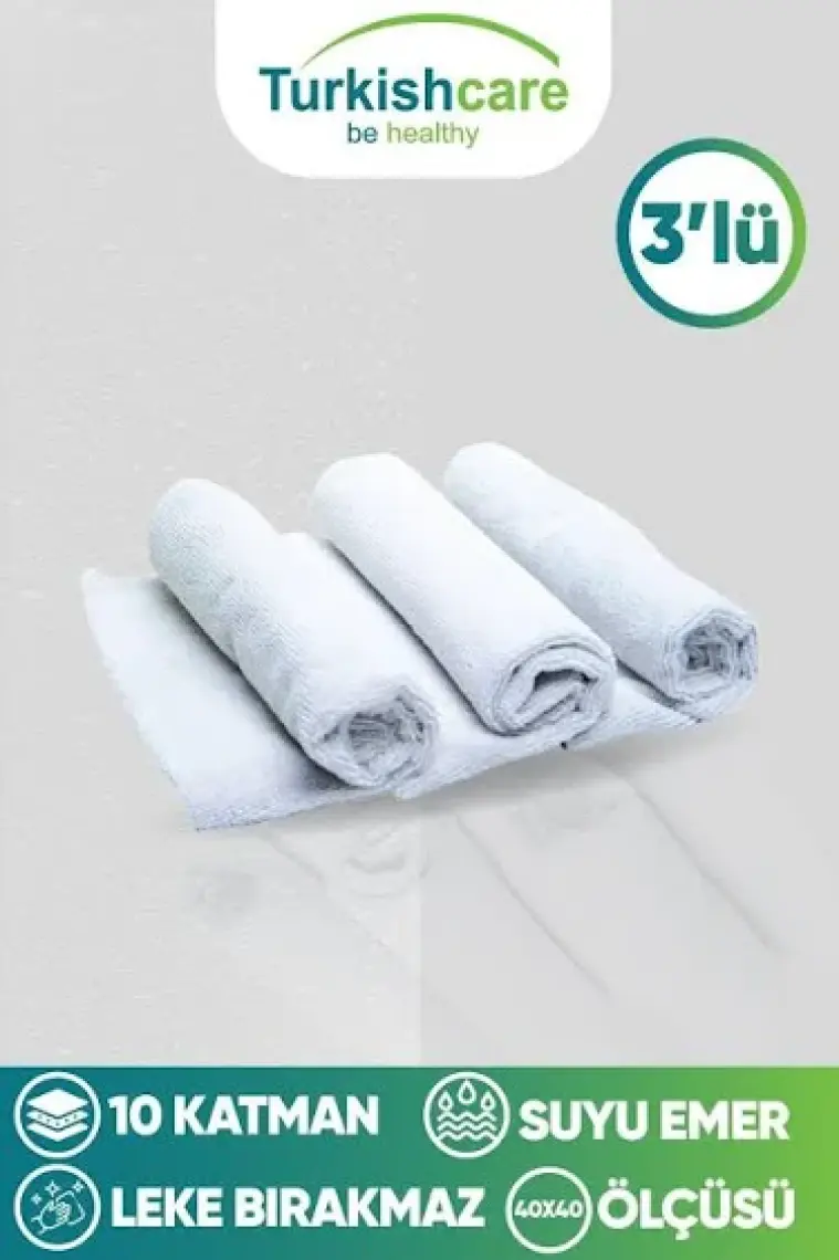 3’lü Ithal Mikrofiber Sihirli Bez Seti Cam Mutfak Ve Oto Temizlik Bezi