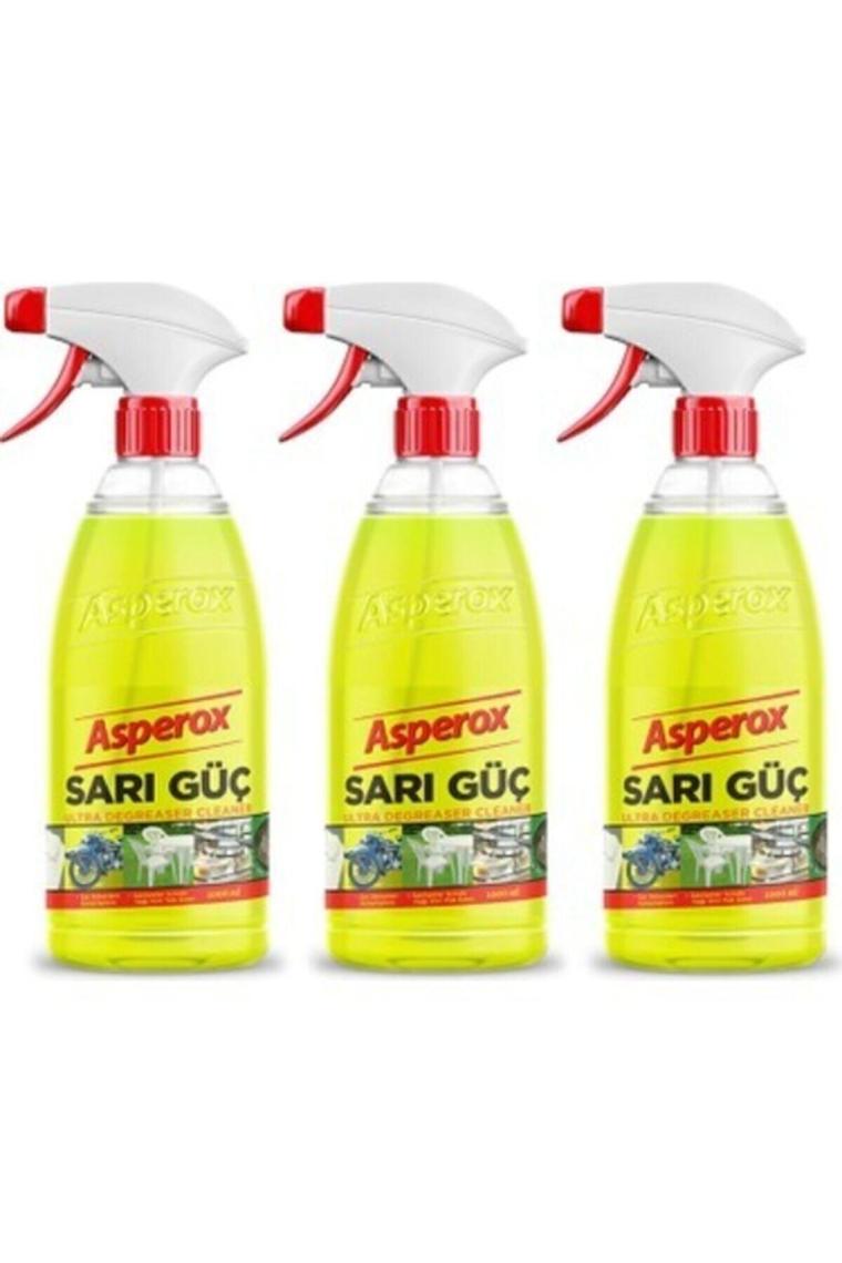 Asperox Sarı Güç Yağ Çözücü 1000 ml 3lü
