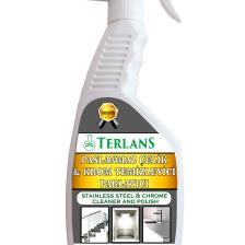 Terlans Parfümlü Asansör Temizleyici Paslanmaz Çelik ve Krom Parlatıcı 500 ml + Mikrofiber Bez