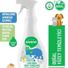 Siveno %100 Doğal Yüzey Temizleyici Bitkisel Leke Çıkarıcı Arındırıcı Mermer Fayans Ahşap Yüzeyler 500 ml