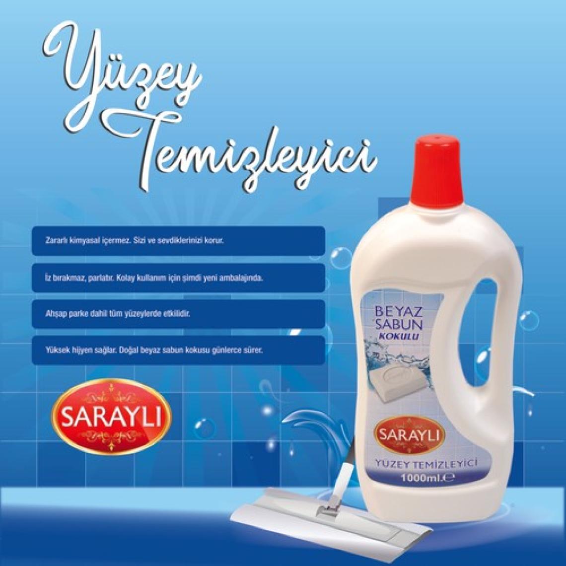 Saraylı Beyaz Sabun Kokulu Yüzey Temizleyici 1 lt