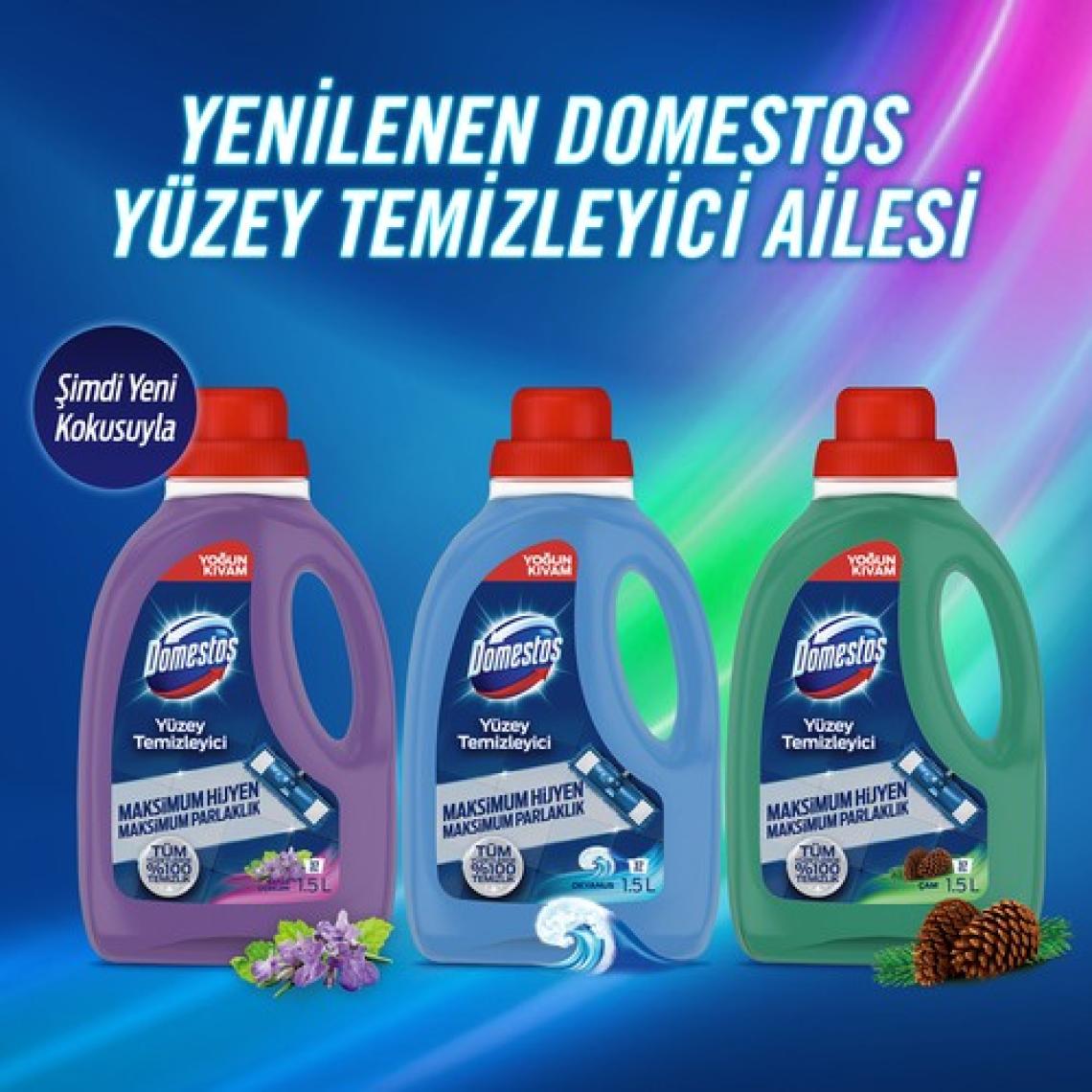 Domestos Tüm Zeminlerde Bahar Çiçekleri Yüzey Temizleyici 1.5 lt