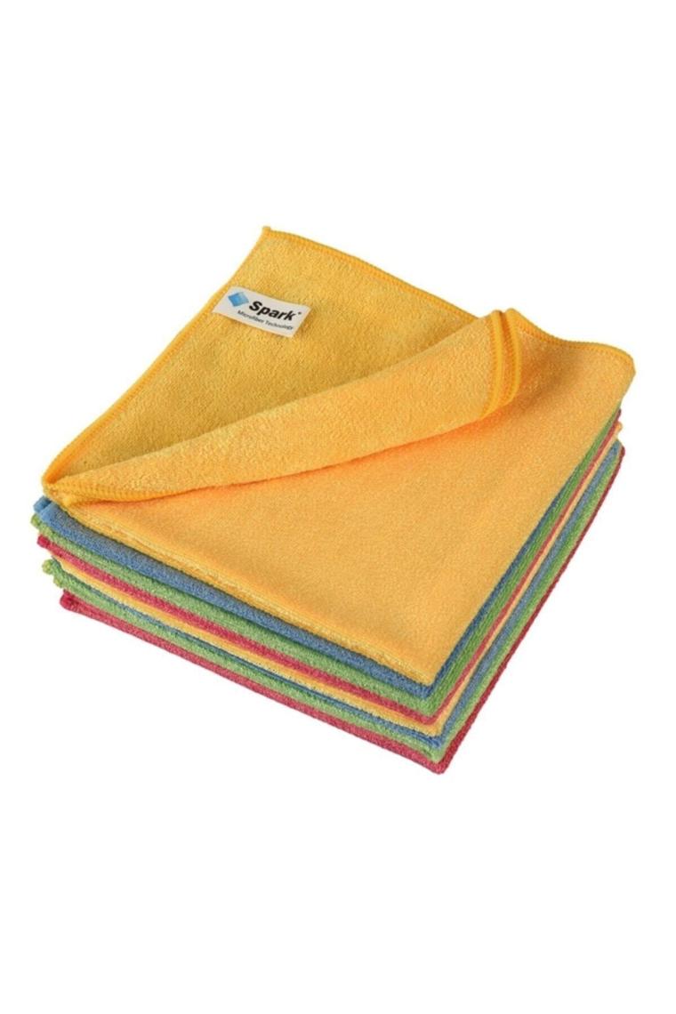 Mikrofiber 2308 Genel Temizlik Bezi Çok Renkli 4'lü Set 40 X 40 Cm