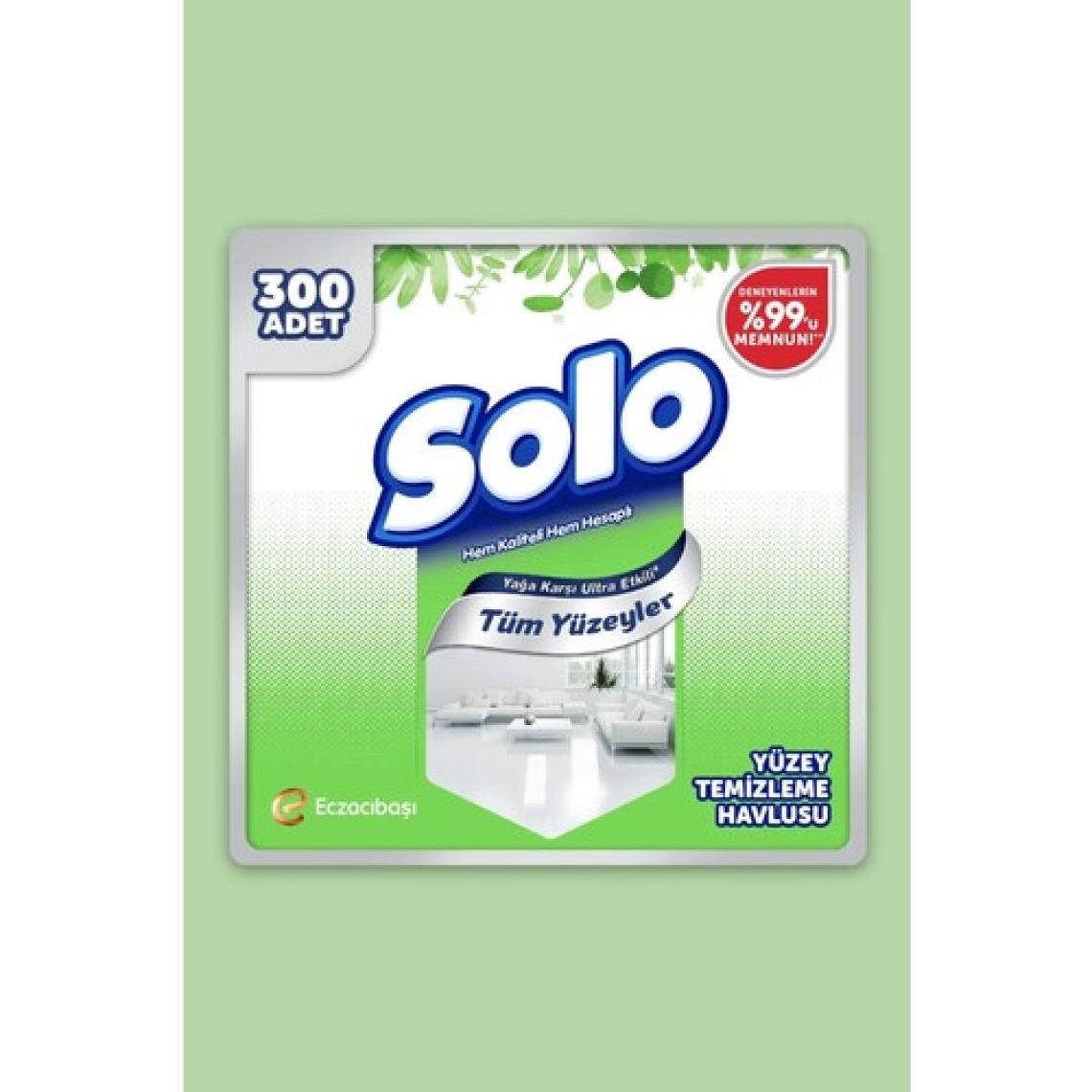 Solo Tüm Yüzeyler Kova Islak Temizlik Mendili 300 Yaprak
